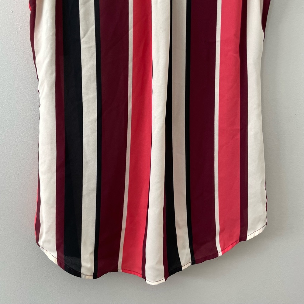 Express Slim Fit Sleeveless Striped Portofino Top XS - Picture 8 of 10